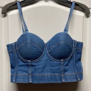 Denim Crop Top